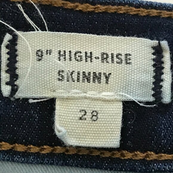 Madewell 9" High Rise Skinny Jeans Women 28 Blue Medium Wash Stretch Preppy - Picture 4 of 13